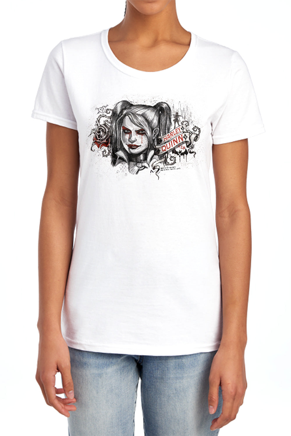 Batman Hq Sketch Womens T-Shirt