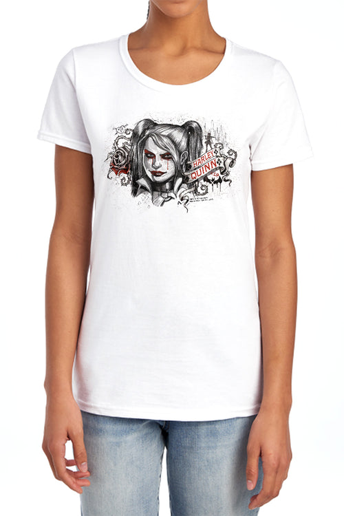 Batman Hq Sketch Womens T-Shirt