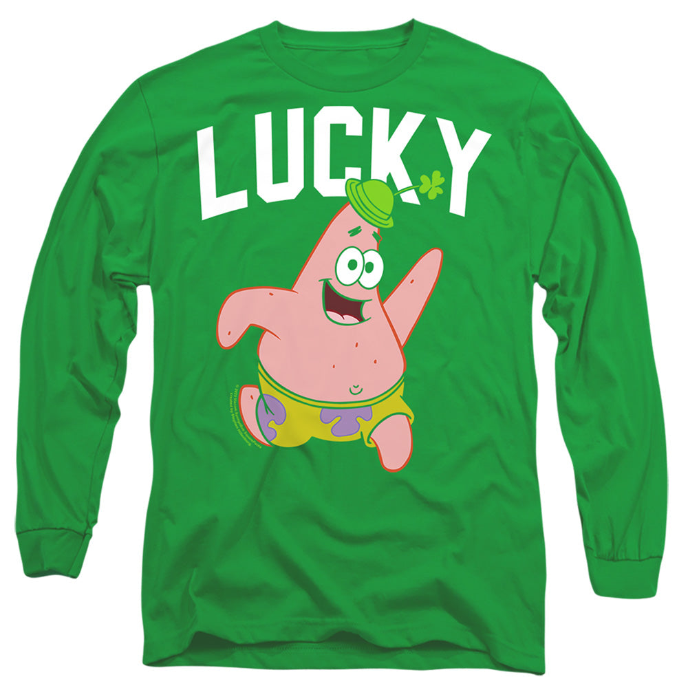 Spongebob Squarepants St. Patrick's Day Lucky Patrick Long Sleeve T-Shirt
