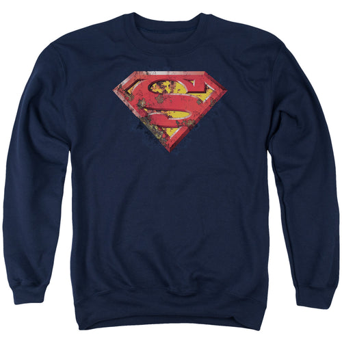 Superman Rusted Shield Crewneck Sweatshirt