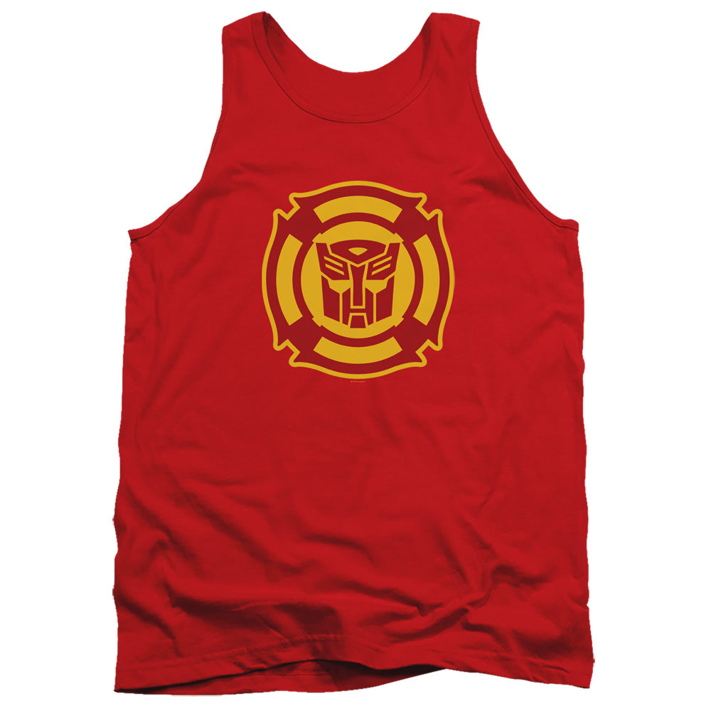 Transformers Rescue Bots Logo Red Tank Top