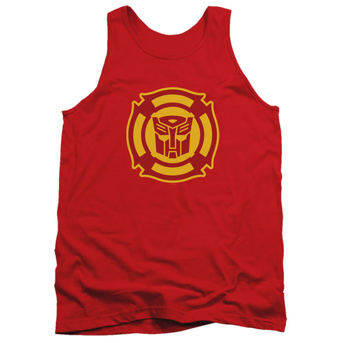 Transformers Rescue Bots Logo Red Tank Top