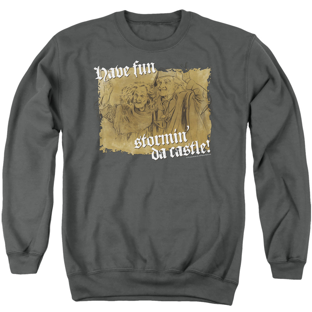 The Princess Bride Have Fun Stormin' Da Castle Charcoal Crewneck Sweatshirt