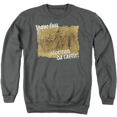 The Princess Bride Have Fun Stormin' Da Castle Charcoal Crewneck Sweatshirt