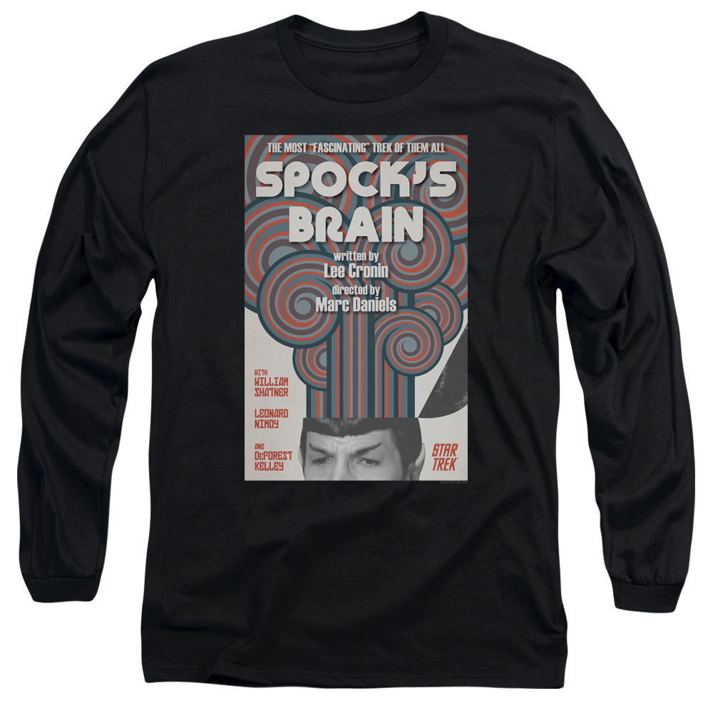 Star Trek Juan Ortiz Spock's Brain Black Long Sleeve T-Shirt