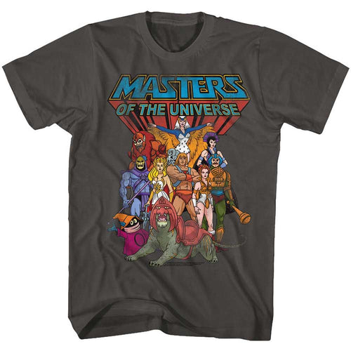 The Whole Gang Masters of the Universe t-shirt in smoke gray