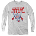 Superman Steel Retro Youth Long Sleeve T-Shirt