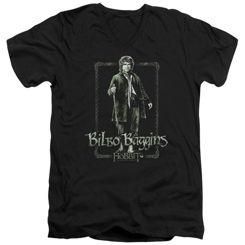 The Hobbit Bilbo Stare V-Neck T-Shirt