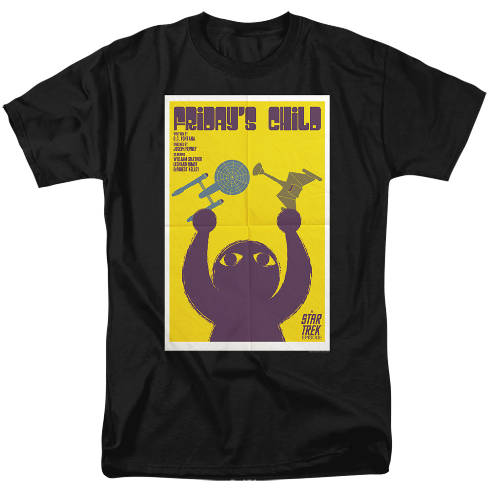 Star Trek Juan Ortiz Friday's Child Black T-Shirt