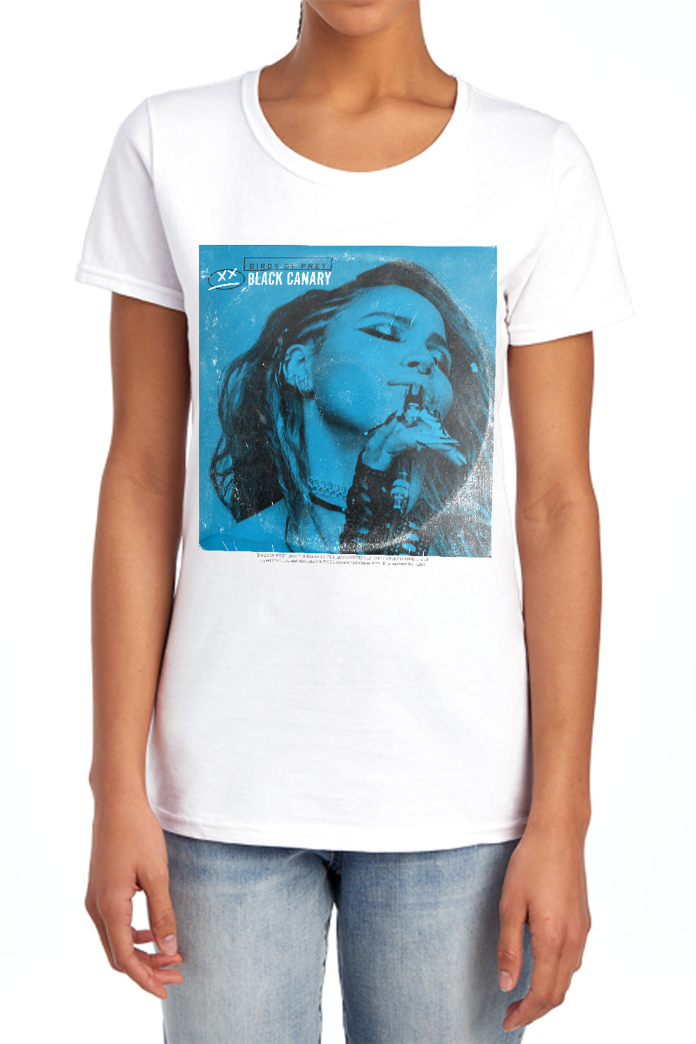 Birds of Prey Blue Canary Womens T-Shirt