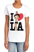 Betty Boop I Heart La Womens T-Shirt