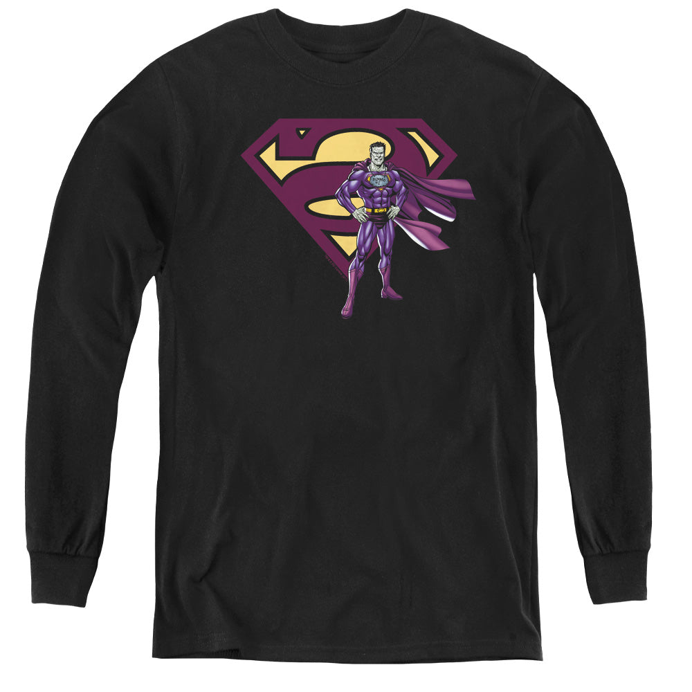 Superman Bizarro & Logo Youth Long Sleeve T-Shirt