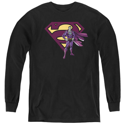 Superman Bizarro & Logo Youth Long Sleeve T-Shirt