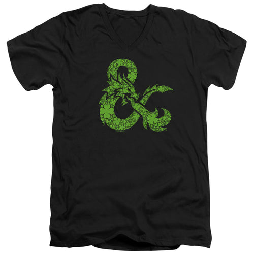 Dungeons & Dragons St. Patrick's Day Shamrock Logo V-Neck T-Shirt