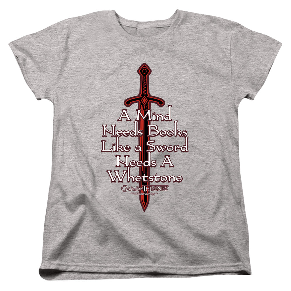 Game of Thrones The Mind Needs Books Womens T-Shirt