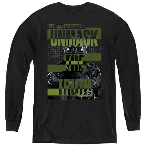 The Batman Unmask the Truth Youth Long Sleeve T-Shirt