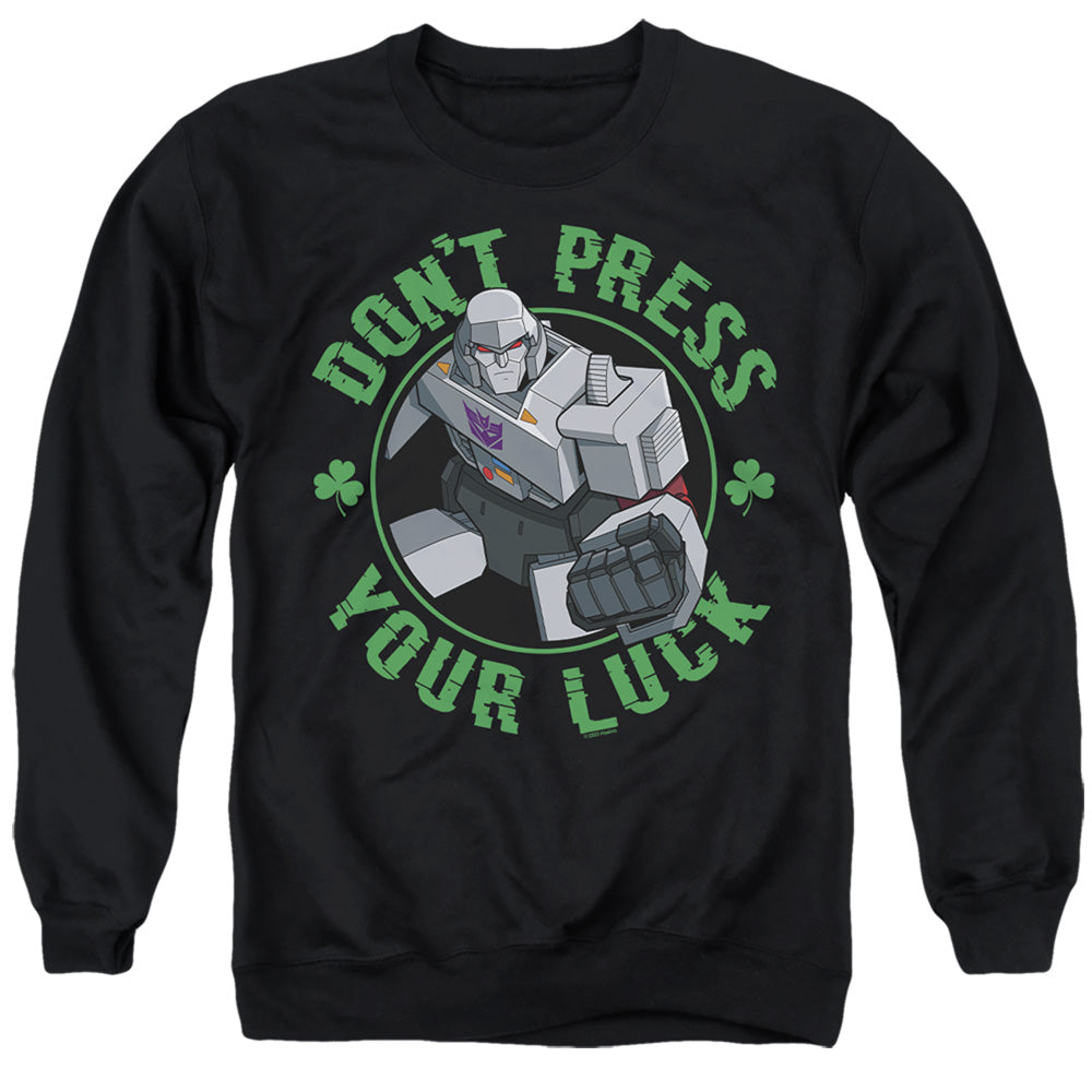 Transformers ST. Patrick's Day Megatron Don't Press Your Luck Crewneck Sweatshirt