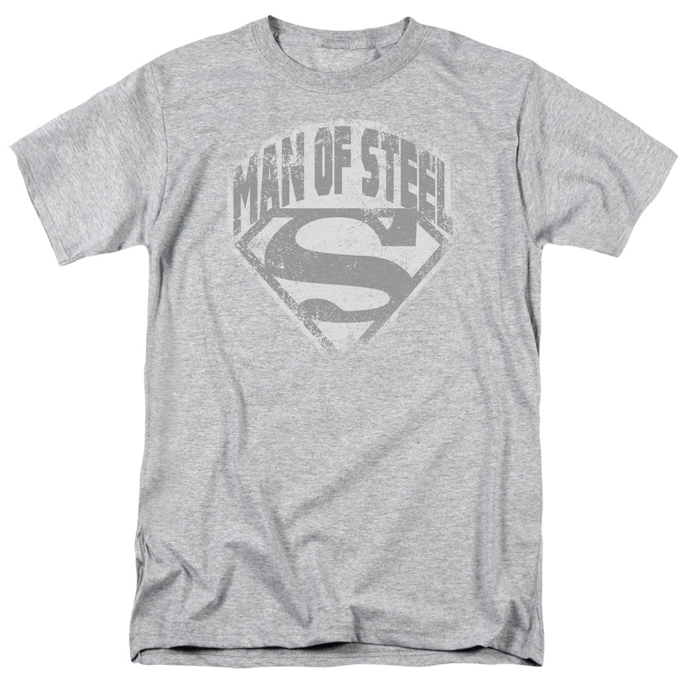 Superman Man of Steel Shield Athletic Heather T-Shirt
