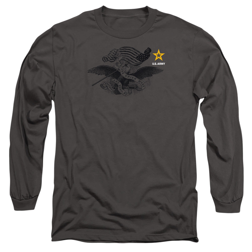 US Army Eagle and Flag Long Sleeve T-Shirt