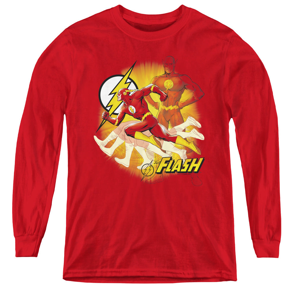 Justice League Lightning Fast Youth Long Sleeve T-Shirt