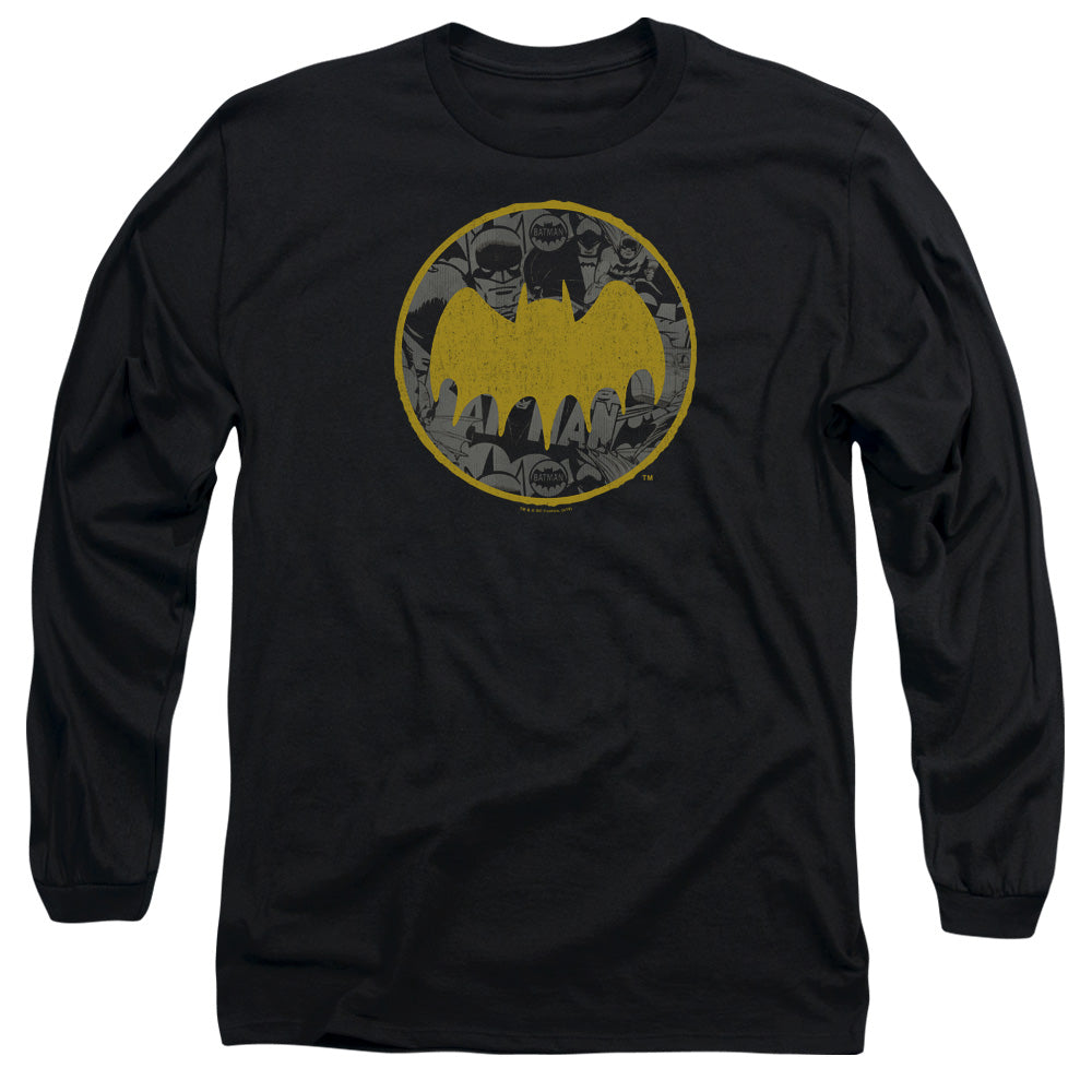 Batman Vintage Symbol Collage Long Sleeve T-Shirt