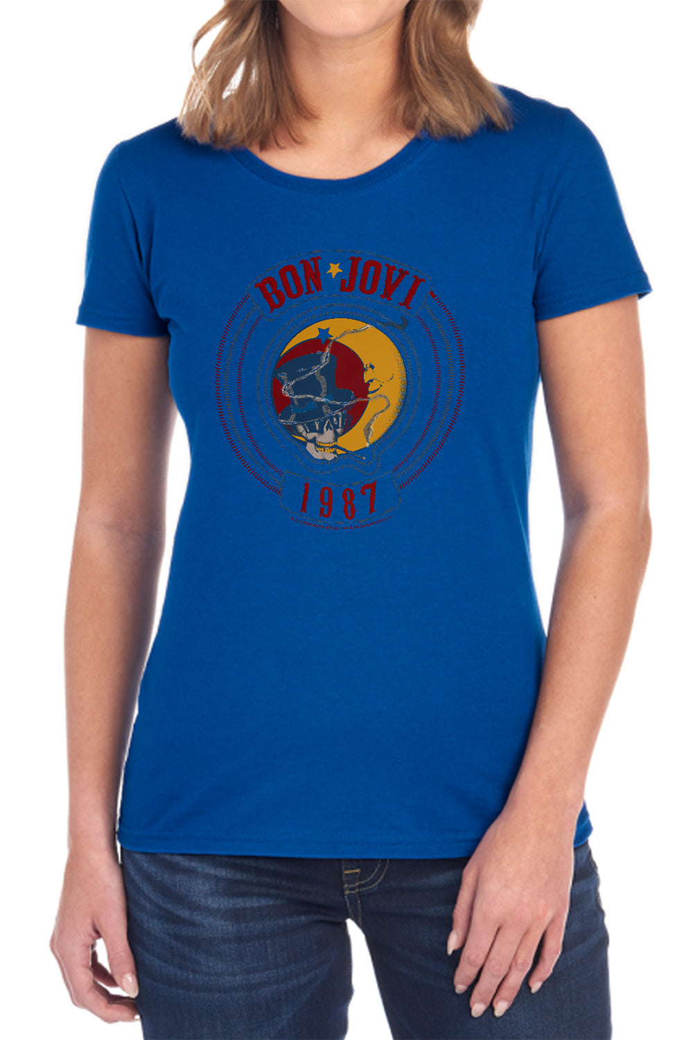 Bon Jovi 1987 Womens T-Shirt