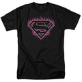 Superman Fuchsia Flames Outline T-Shirt