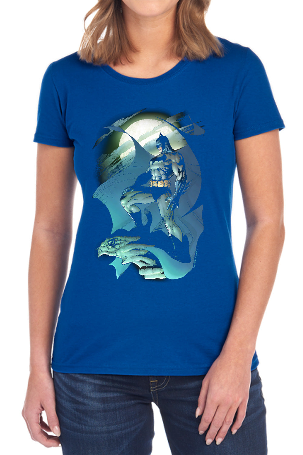 Batman Glow Of The Moon Womens T-Shirt