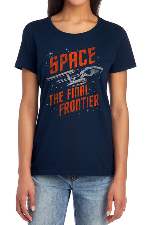 Star Trek Space Travel Womens T-Shirt