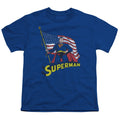 Superman American Flag Youth/Toddler T-Shirt