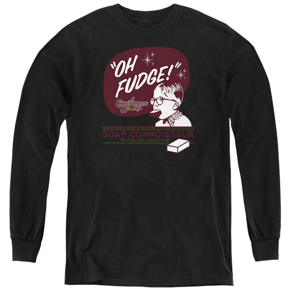 A Christmas Story Oh Fudge Soap Connoisseur Youth Long Sleeve T-Shirt