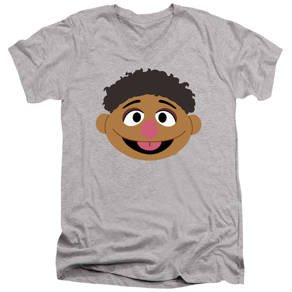 Sesame Street Tamir Face V-Neck T-Shirt