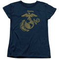 U.S. Marine Corps Gold Emblem Womens T-Shirt