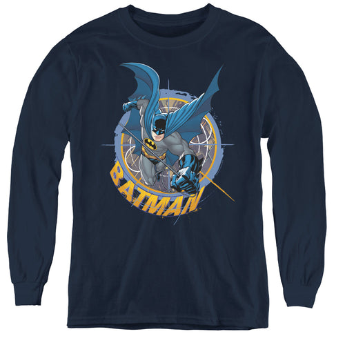 Batman In The Crosshairs Youth Long Sleeve T-Shirt