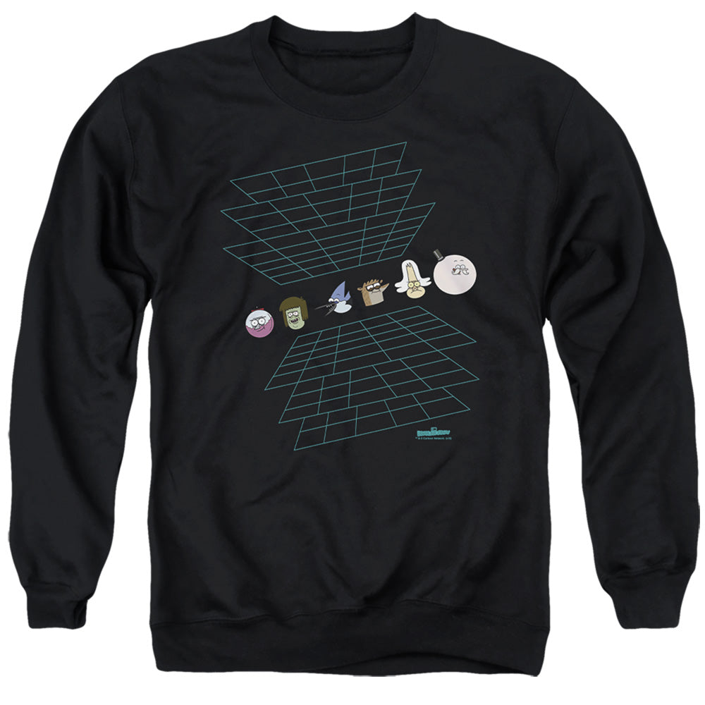 Regular Show Regular Grid Crewneck Sweatshirt