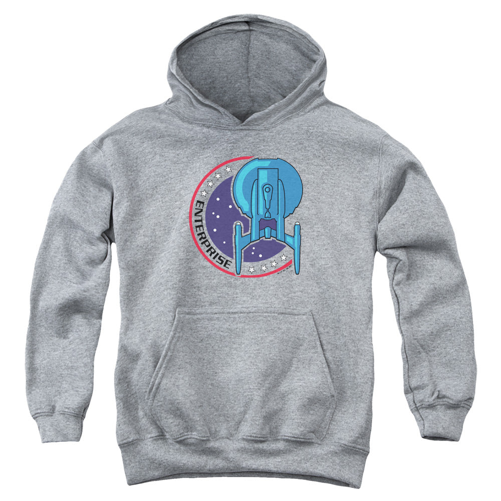 Star Trek Enterprise Patch Grey Youth Hoodie