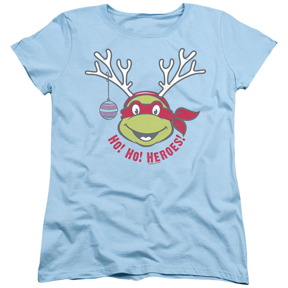 Teenage Mutant Ninja Turtles Ho Ho Heroes Christmas Reindeer Womens T-Shirt