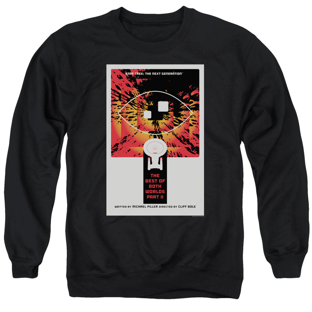 Star Trek The Best of Both Worlds Part II Black Crewneck Sweatshirt
