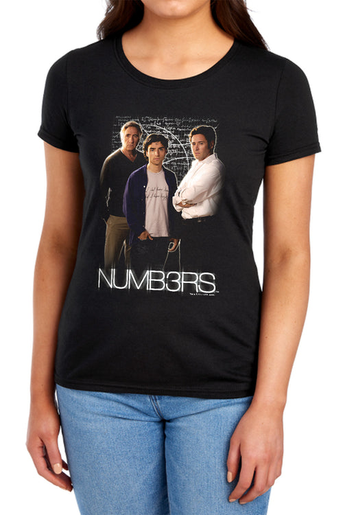 Numb3rs Equations Womens T-Shirt