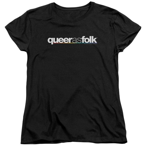 Queer as Folk Logo Womens T-Shirt