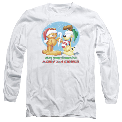 Garfield Merry And Striped Long Sleeve T-Shirt
