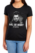 Star Trek Shall we Begin Womens T-Shirt