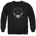Mighty Morphin Power Rangers Black Ranger Mask Crewneck Sweatshirt