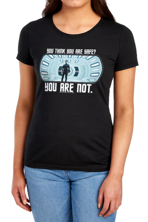 Star Trek Not Safe Womens T-Shirt