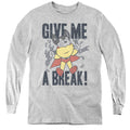 Mighty Mouse Give Me a Break Youth Long Sleeve T-Shirt