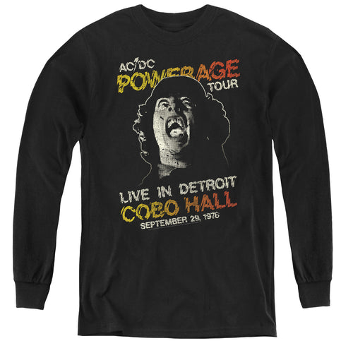 AC/DC Powerage Tour Youth Long Sleeve T-Shirt