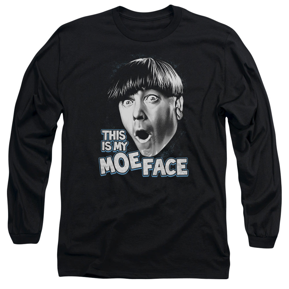 The Three Stooges This Is My Moe Face Long Sleeve T-Shirt