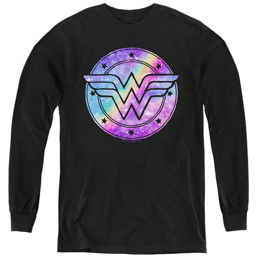 Wonder Woman Unicorn Galaxy Logo Youth Long Sleeve T-Shirt