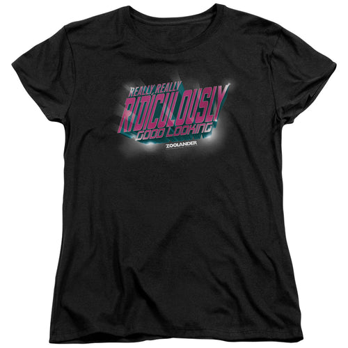 Zoolander Ridiculously Good Looking Glow Womens T-Shirt