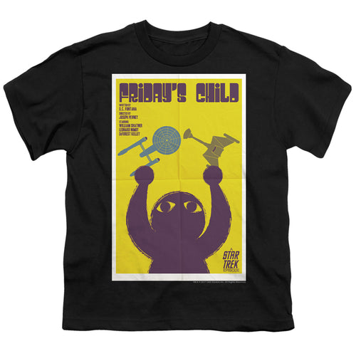Star Trek Juan Ortiz Friday's Child Black Youth/Toddler T-Shirt